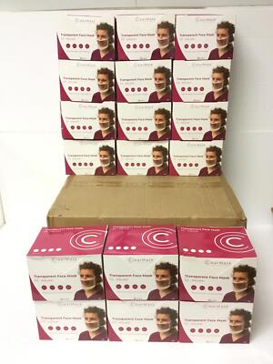 432x New Clear Mask Transparent Face Shield 18 Box of 24 Brand Free Shipping