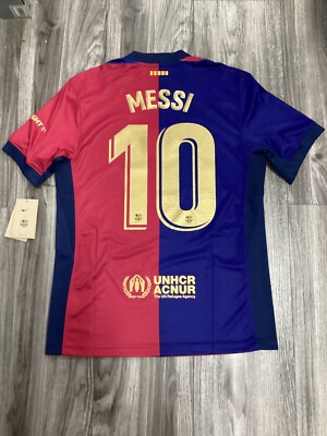 Nike Fc Barcelona Messi 10 Home soccer jersey 24/25 Size M Men s Only