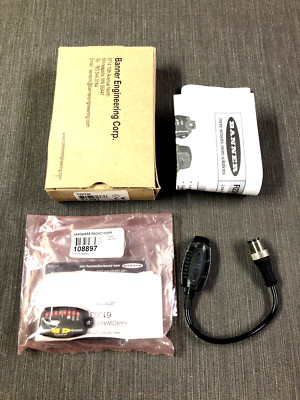 Banner FI22FPQ5 (71367) Low Profile Inline Fiber Optic Sensor Bipolar NPN/PNP