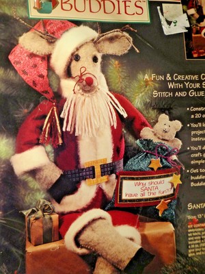 Dimensions Bottle Buddies Santa Mouse Fabric & Felt Kit