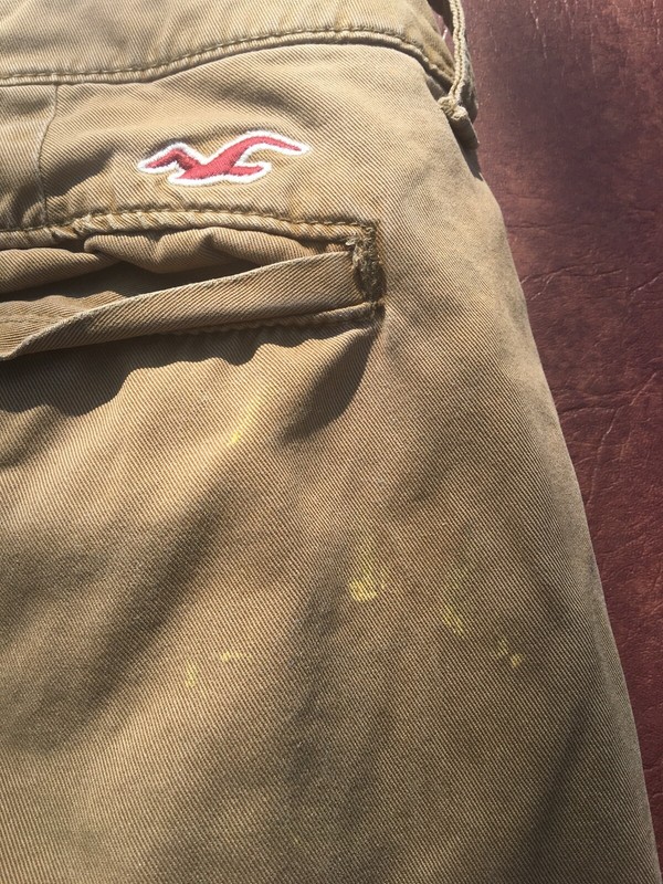 Hollister® Mens Classic Fit Chino Khaki Pants 34 x 32 Khaki eBay