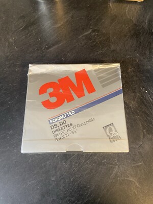 3M 5.25'' (5 1/4'') Floppy Disks - Sealed Package of 10 - NEW