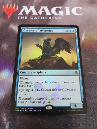 Curator of Mysteries 2x FOIL AKH MTG Amonkhet Rare MINT blue Curator of Mysteries 2x FOIL AKH MTG Amonkhet Rare MINT blue