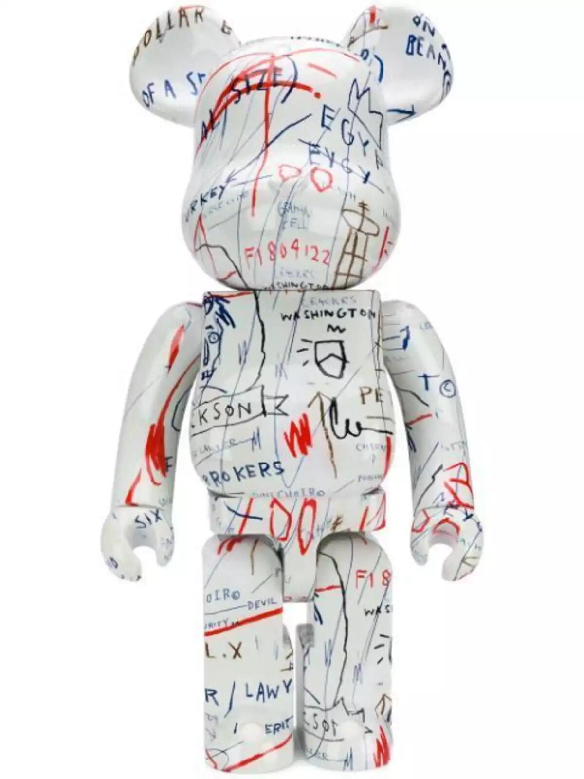 MEDICOM TOY - Bearbrick JEAN-MICHEL BASQUIAT #7 1000％ Jean-Michel Basquiat #7 100% + 400% Bearbrick Set by Medicom