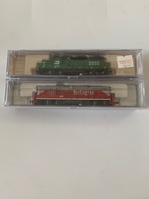 N Scale Life Like BN GP-20 and CB&Q SD7 Locomotives