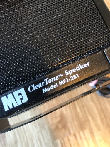 MFJ-281 Cleat Tone Speaker for Mobile Radios With Mounting Bracket & 6’ Cord