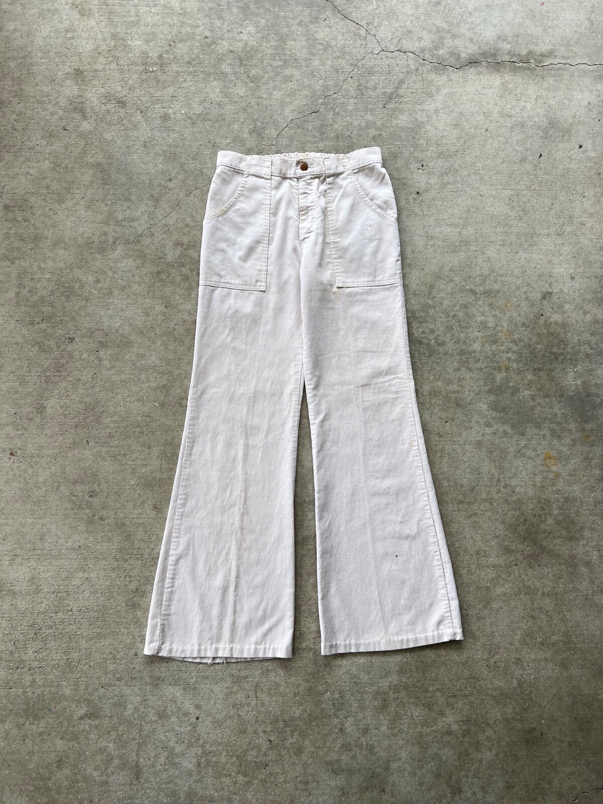 vintage Dittos jeans 1970s White Corduroy 33x34 High waisted
