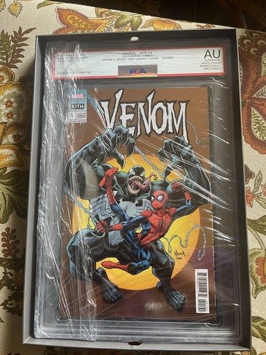 Kith X Marvel PSA Graded Comic Spiderman Vs Venom Orange