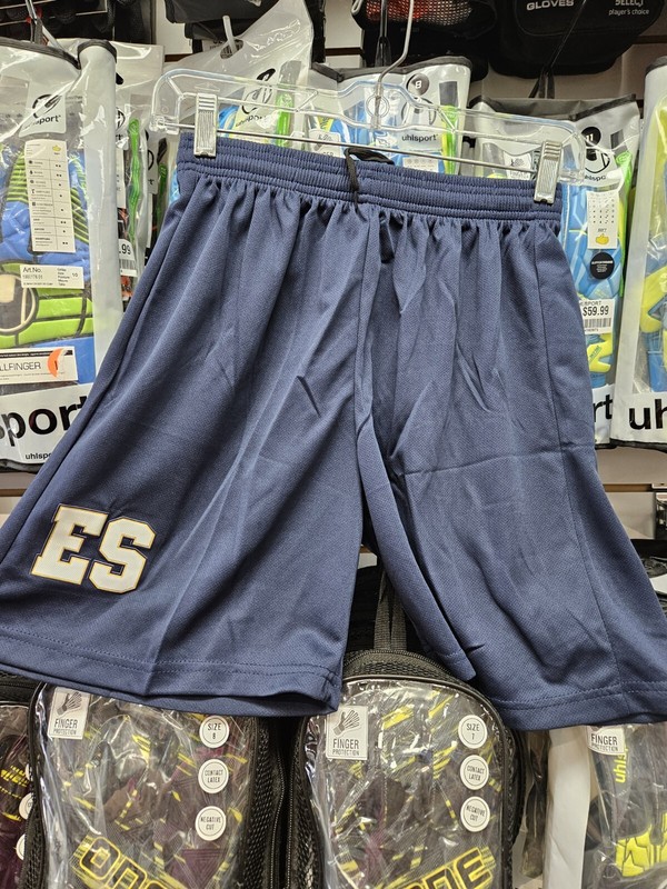 EL SALVADOR plain fit NAVY soccer shorts with adjustable waist