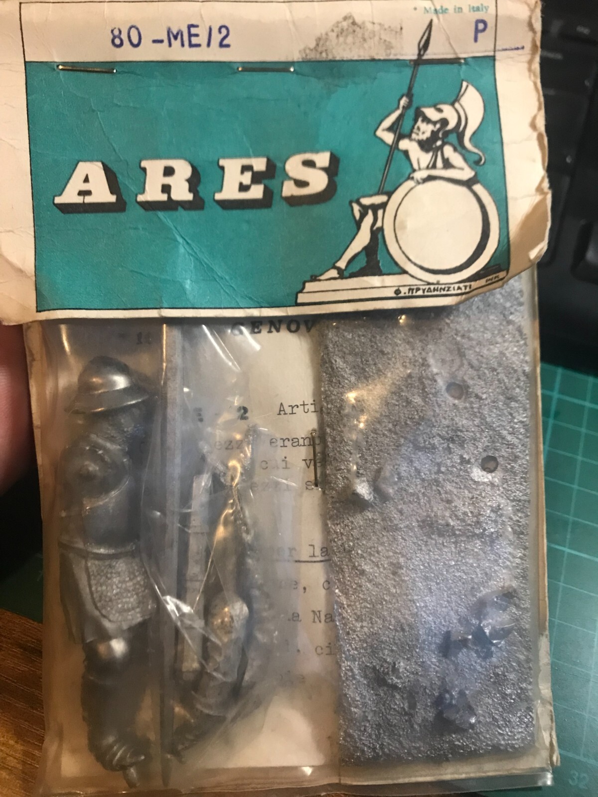 ARES Miniatures - Medeival Man at Arms with pike - 100mm