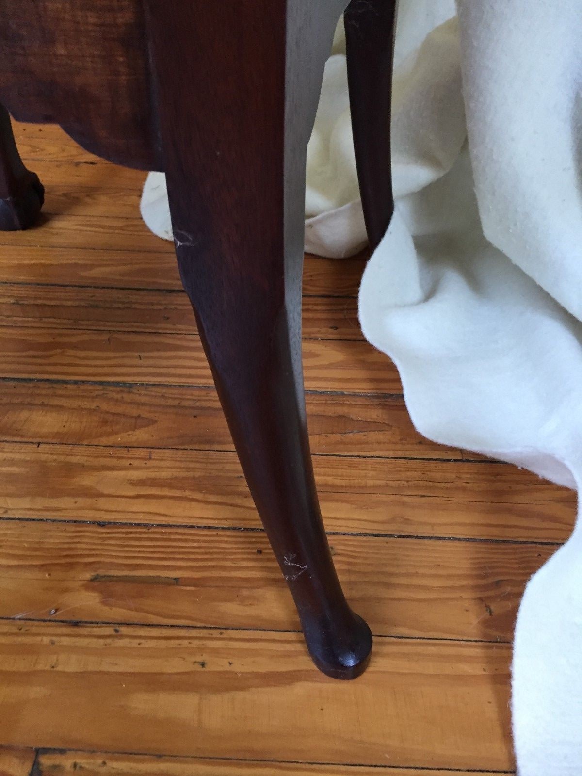 Georgian Baker Arm Chair Lot of 8 Ball & Claw Front Serpentine Rail MINT COND