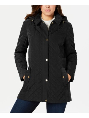

JONES NY Женская черная стеганая куртка, Черный, J29700XX-ME