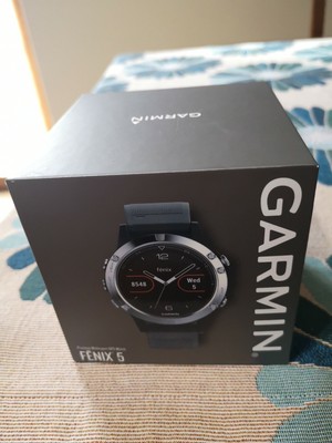Garmin fēnix 5 Premium Multisport 47 mm , Silver con Cinturino Nero GPS Orologio