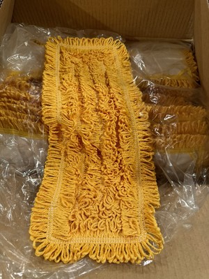18'' Dust Mop Industrial Head Refill  Yellow Microfiber