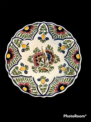 Antique OLD BRISTOL DELFT plate Miniature Wedding Plate Signed