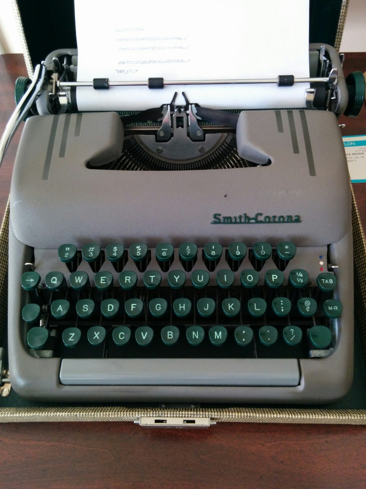 Vintage Smith-Corona Silent Portable Typewriter