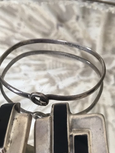 Sterling Silver Mexican Lot Bracelets & Earrings 98 Grams