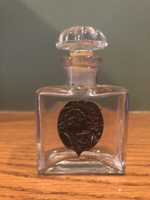 Vintage French Perfume Glass Bottle & Stopper - Compliments of Fries & Fries