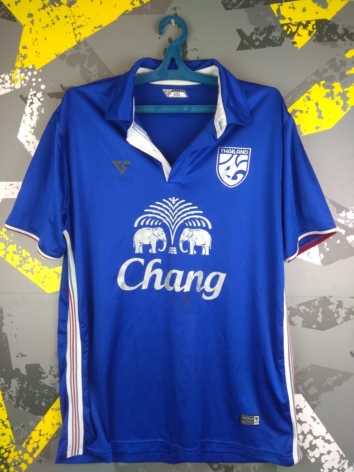 WANIMA football shirt ブルー L⁄XL WANIMA football shirt ブルー M⁄L