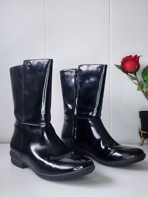 Women's UGG Black Waterproof Rubber Rain Boots Size 9 US, SN1003626
