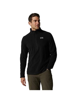 

MOUNTAIN HARD WEAR Мужская черная толстовка с длинным рукавом и воротником-стойкой с молнией на четверть, Черный, OM0085