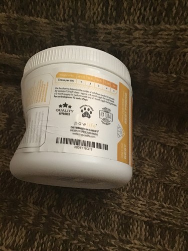 PAWLIFE OMEGA PUP OMEGA 3-6-9 ADVANCED SKIN AND COAT DOGS Damaged Container