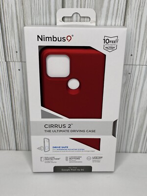 Google Pixel 4a 5G Nimbus9 Cirrus 2 Red Case Cover Shield Protection Dual Layer