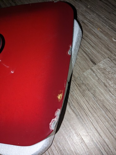 MegaChef 11 Inch Square Enamel Cast Iron Grill Pan w/ Matching Grill Press Red