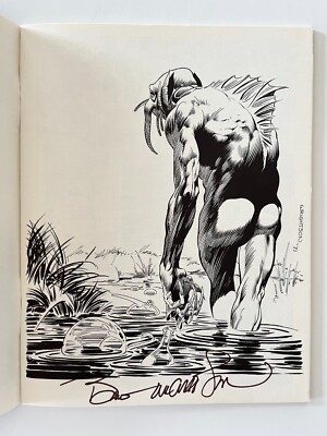 Bernie Wrightson Signed Reality Magazine Swamp Thing Frankenstein Comic Art
