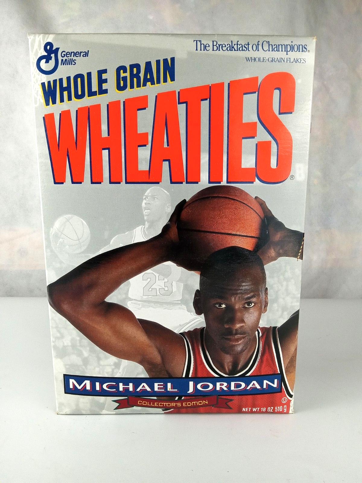 マイケルジョーダン　ウィーティーズ空箱コレクション Michael Jordan Unopened WHEATIES Silver Cereal Box