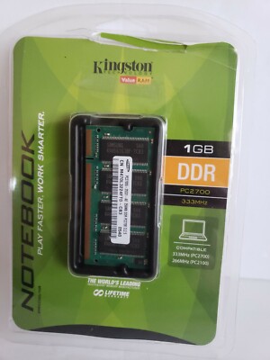 Kingston 1 GB DDR PC2700 333MHz. KVR333SI/1GR