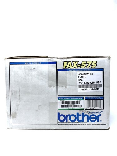 Brother Fax 575 Personal Plain Paper Fax, Phone, Copier All In One New Sealed