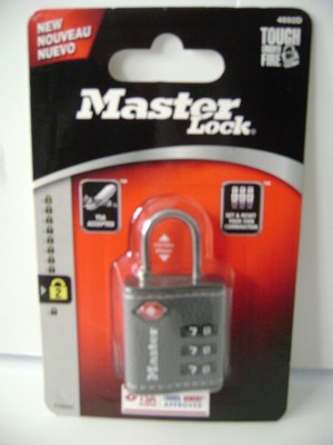 Master Lock 4692D Set Your Own Combination TSA-Accepted Luggage Lock, 1-1/4
