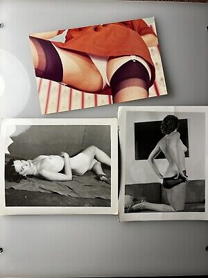 Vintage 50's Girlie PIN UP Photo ~ Risque Nude Original B&W Cheesecake Lot #29