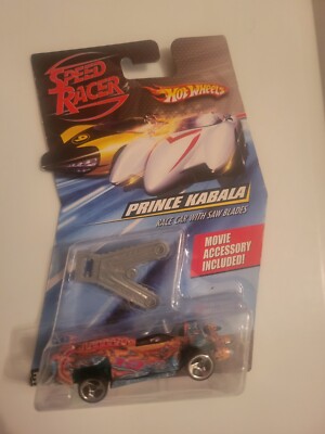 Hot Wheels Speed Racer Prince Kabala With Saw Blades & Movie Accessories 
