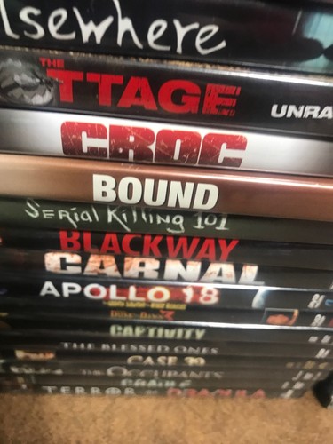 Wholesale Lot Of 100 Assorted Horror & Sci-Fi & Supernatural DVDs & DVDs Movies