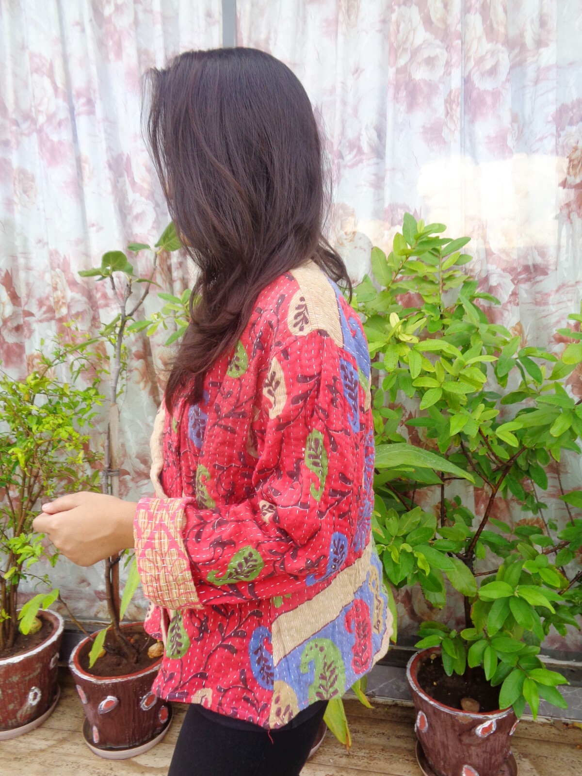 Pre-owned Handmade 25 Pc Lot Vintage Kantha Jacket Assorted Cotton Short Boxy Wrap Jackets
