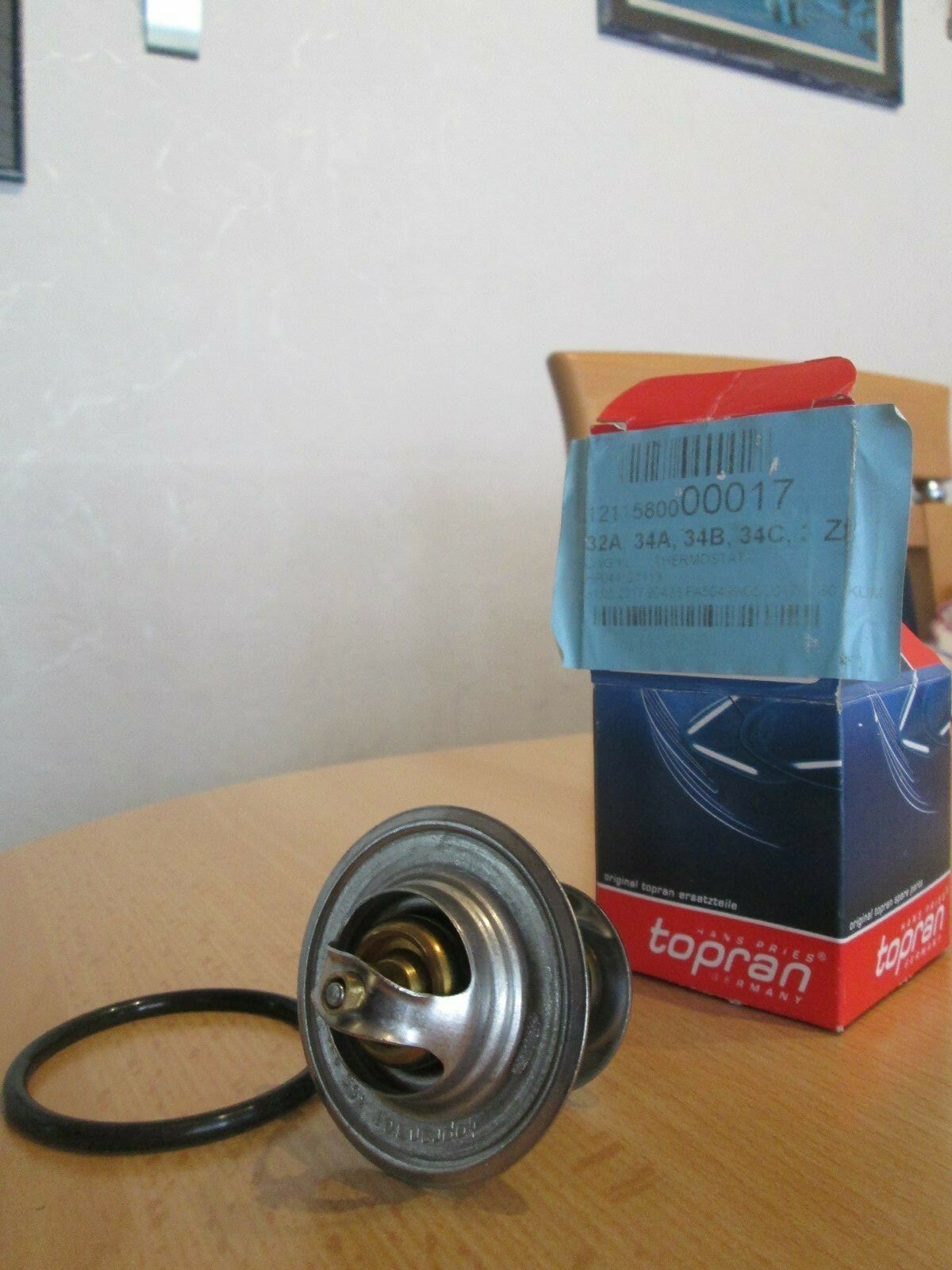 AUDI A3 8L Thermostat, inkl. Dichtung von TOPRAN, Germany  Teile Nr 211580000017