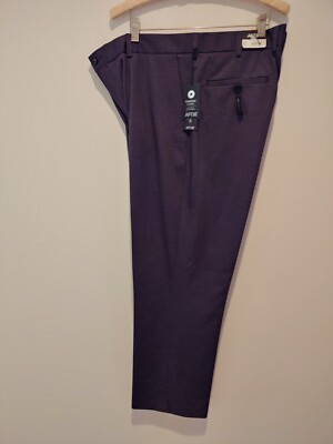 NWT Apt 9 Metropolitan Mens Dress Pants Black Slim Fit Stretch 38 X 30 $100 