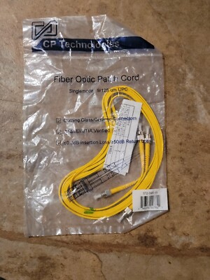 Brand New CP Technologies ST2-SMD-03 1-Mode Fiber Optic Patch Cord, 9 um Core