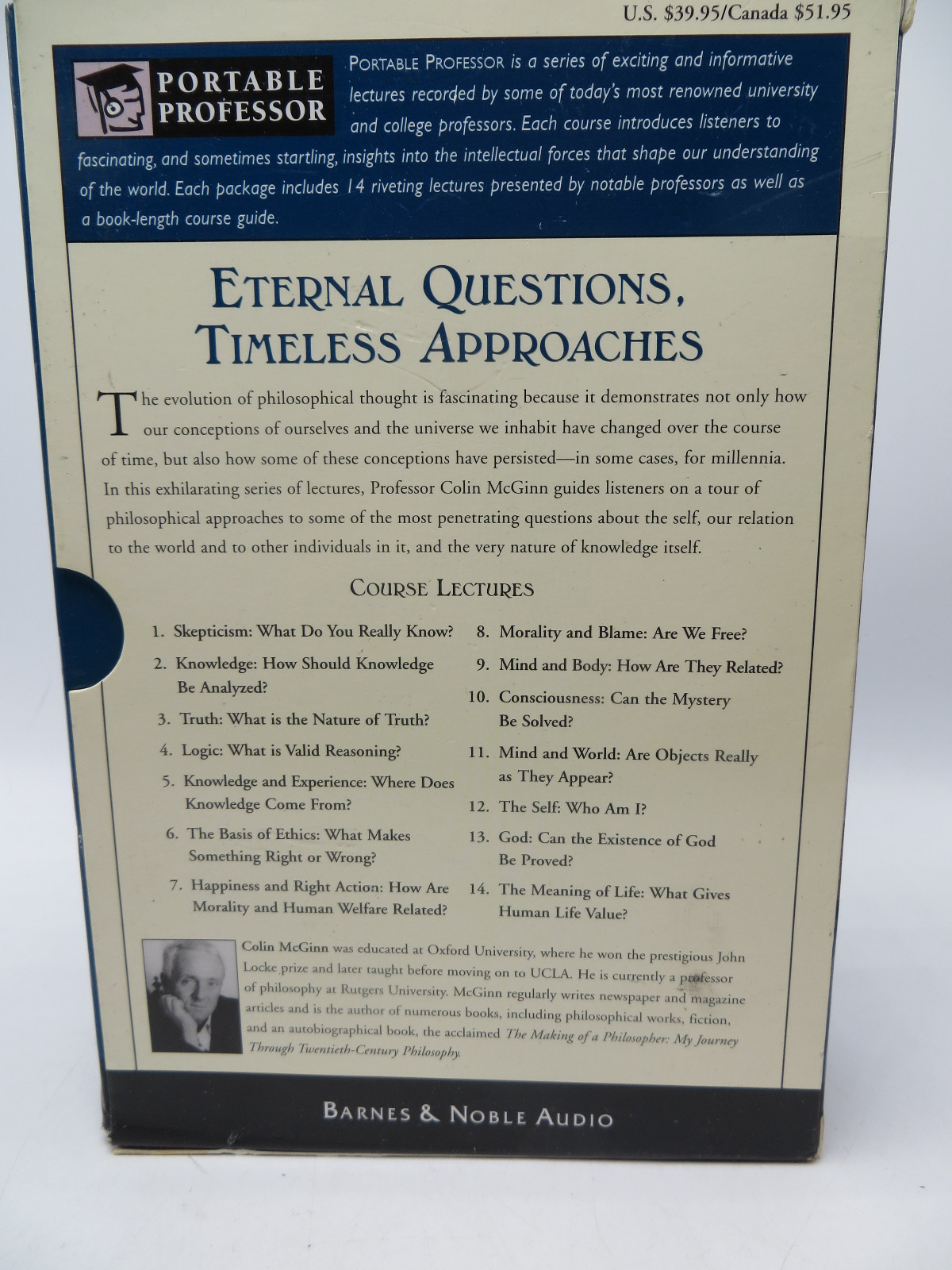 Barnes Noble Portable Professor Eternal Questions Timeless