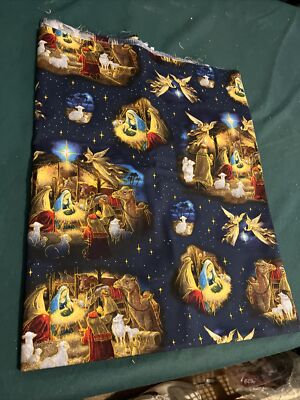 Galaxy Of Graphics Material 36  X 44   Nativity Scene Night Sky Northern Star