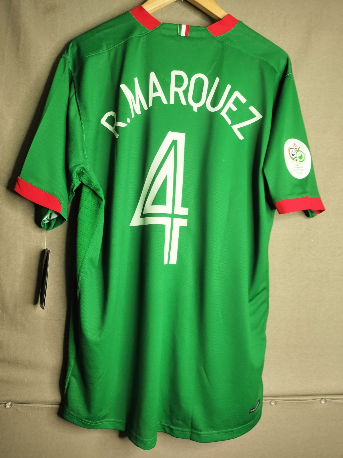 Rafa Marquez 4 XL MEXICO 2006 WC Home Jersey Camiseta Nike
