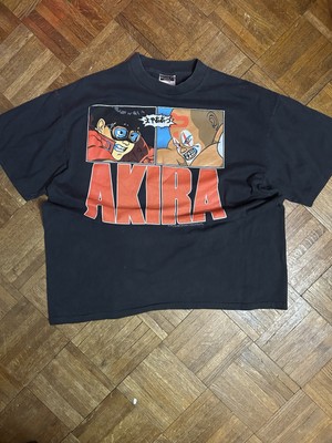 Vintage 80s AKIRA T-Shirt Fashion Victim Black T-Shirt Anime