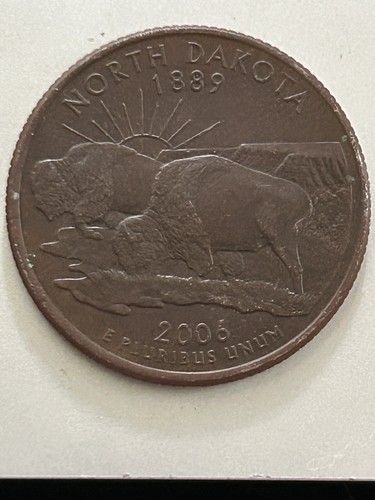 【新品未使用】2006年発行 ノースダコタ州Quarter 1 バンク•ロール 新品未使用】2006年発行 ノースダコタ州Quarter 1 バンク•ロール