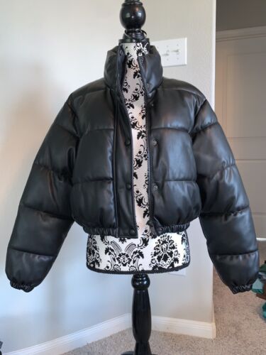 NWOT Limited Edition Zara Faux Leather Puffer Bubble Jacket NWOT Limited Edition Zara Faux Leather Puffer Bubble Jacket