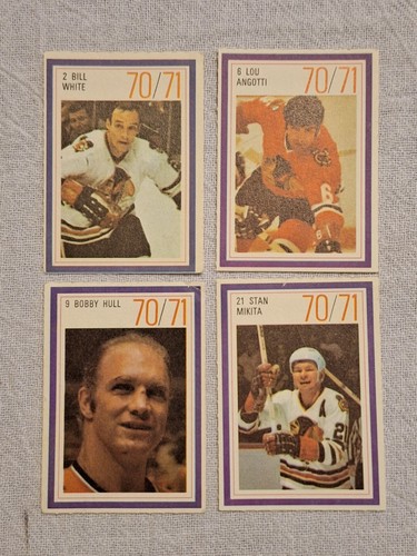 1970-71 Esso Power Player Stamps 4 Chicago Blackhawks White/