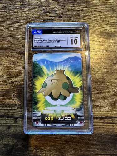 Shroomish Pokemon Bandai Cardass Zukan 2003 Kinococo 034 Vol