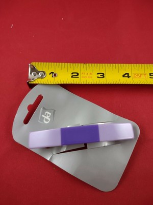  Vtg Hair Barrette Clip Medium Purple Color Y2K Style *72-8