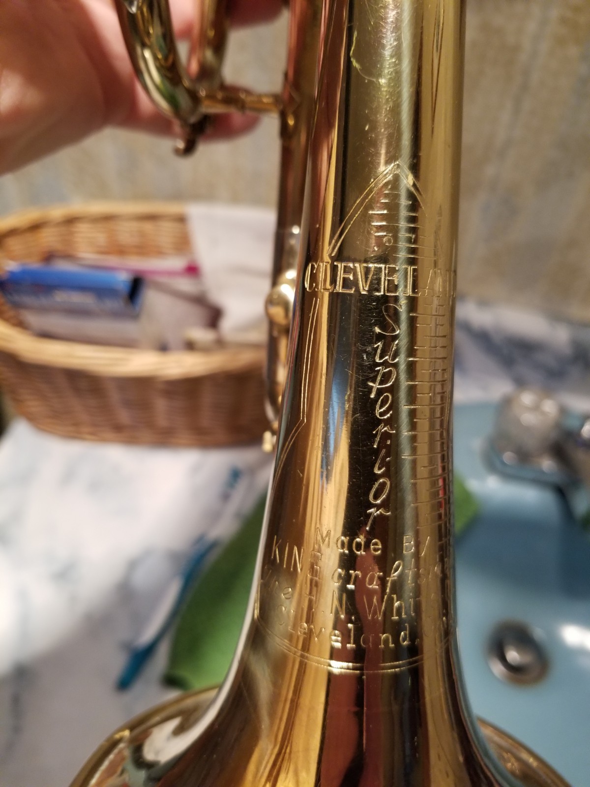 KING CLEVELAND SUPERIOR TRUMPET in Original Case